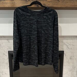 Lululemon Athletica black grey Camouflage Long Sleeve 2 for $20